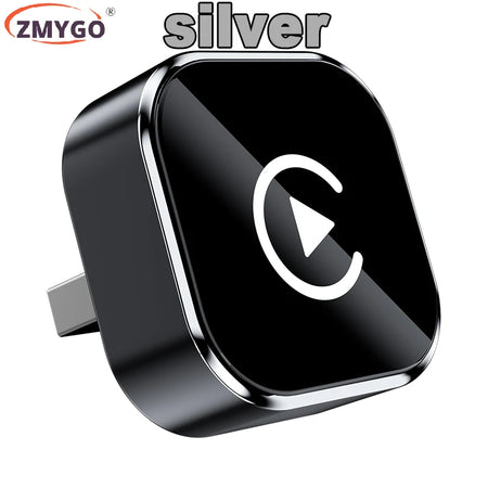 CarAiwell Android Auto Wireless CarPlay Adapter &ndash; OTA Update Q1A Silver