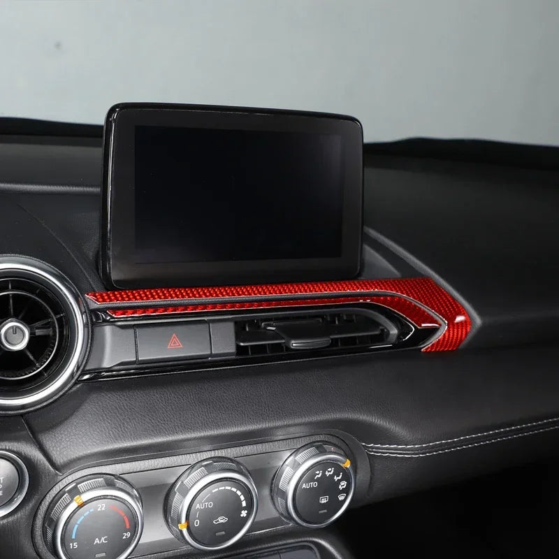 Moldura de Saída de Ar em Fibra de Carbono Macia para Mazda MX5 2016 2025