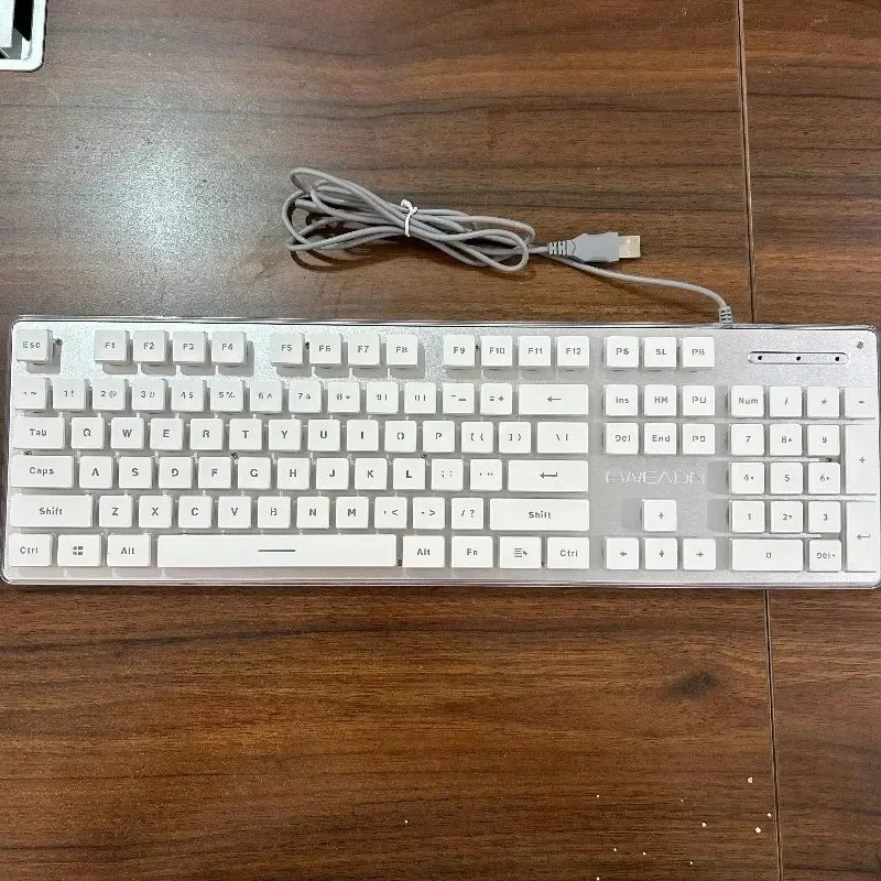 EWEADN GX710 &ndash; Mute Keyboard With White Backlight, Wired