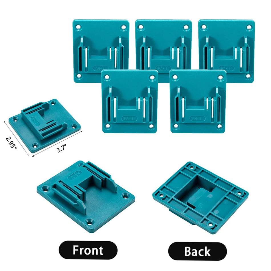 Suporte de Parede para Baterias de Ferramentas de 18V com Suporte Seguro