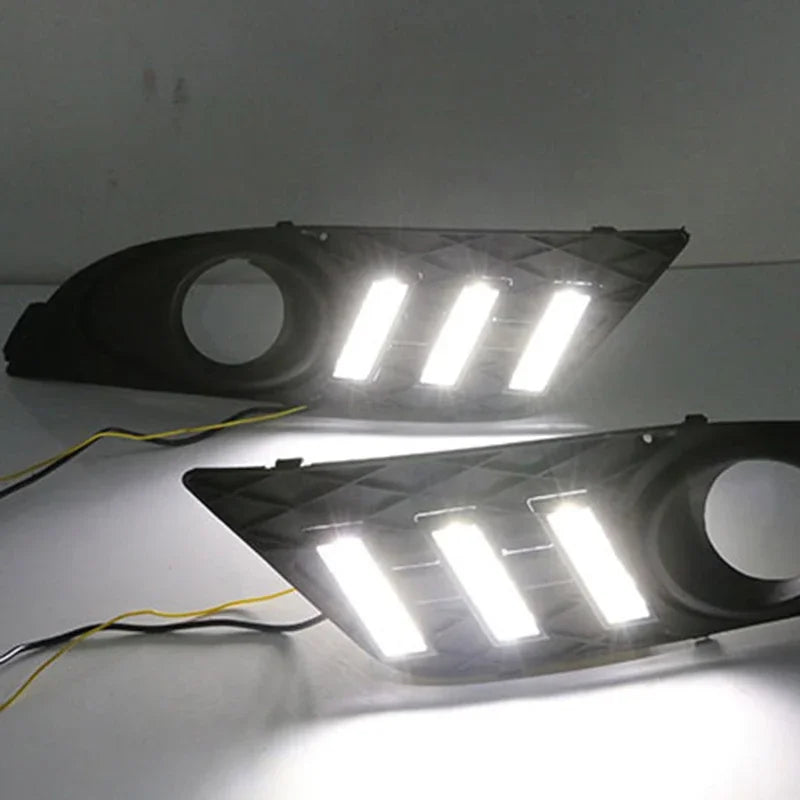 1Par Ford Focus 2007 DRL LED Dagtid Körrampor Gula