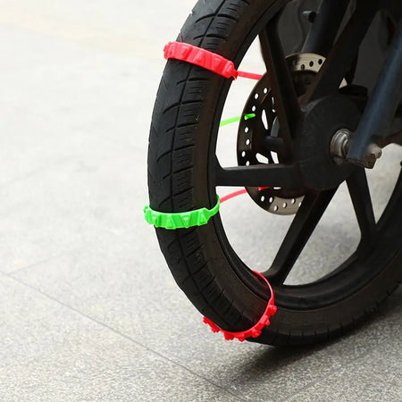 Motorcycle Anti Slip Tire Chains &ndash; Enhanced Snow Traction