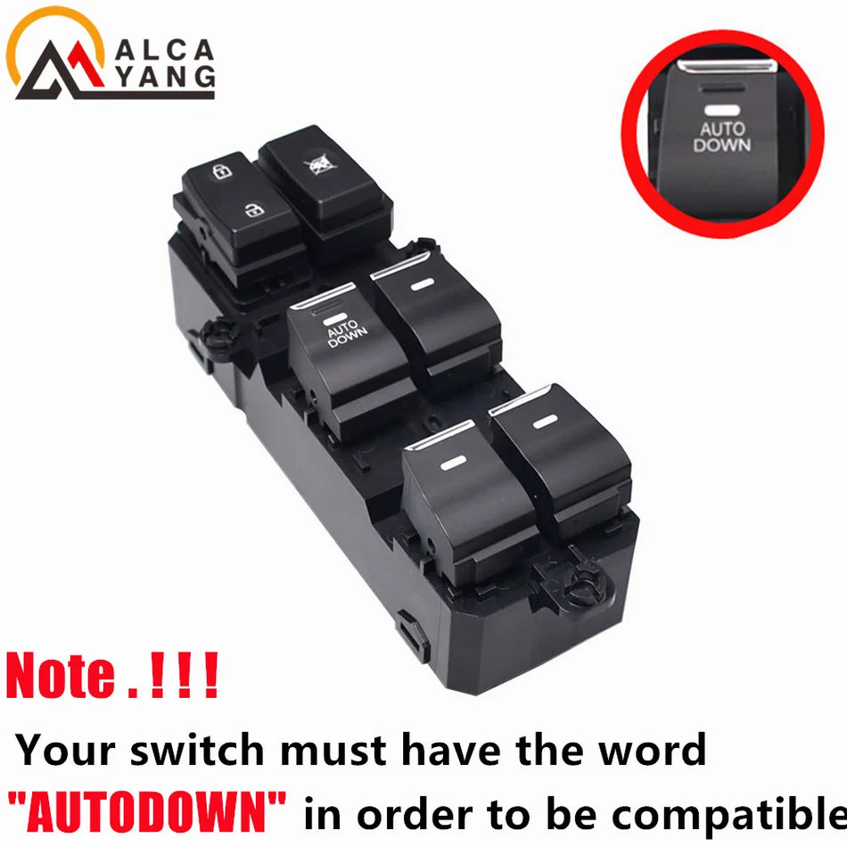 Front Left Window Control Switch 18 Pin For Hyundai Tucson 2016 2021