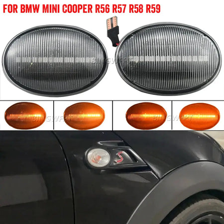 Dynamic LED Flashing Turn Signal Lamp Side Marker Light Car Tuning For Mini Clubman R55 Cooper R56 R57 Coupe R58 R59 07- 13 by InterCyprus Trading Ltd