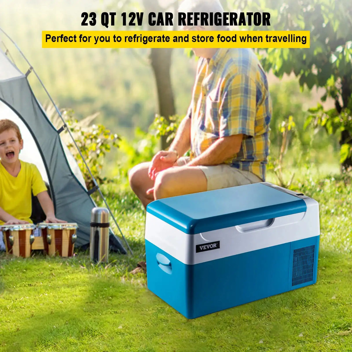 23 Qt Portable Car Refrigerator With App Control