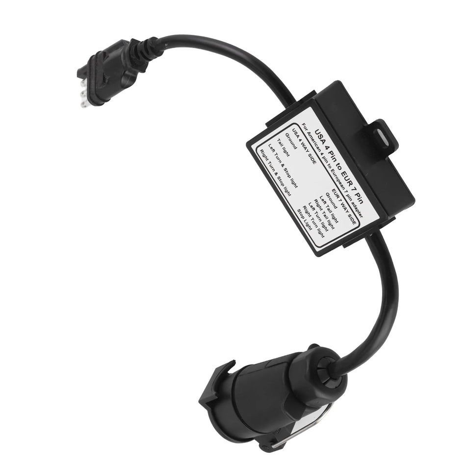 Convertor de conector pentru remorci din SUA în Europa, 4 căi la 7 căi pentru remorci europene