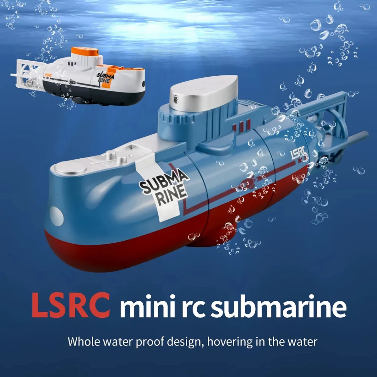 Mini RC High-Speed Waterproof Submarine - Remote Control Electric Boat