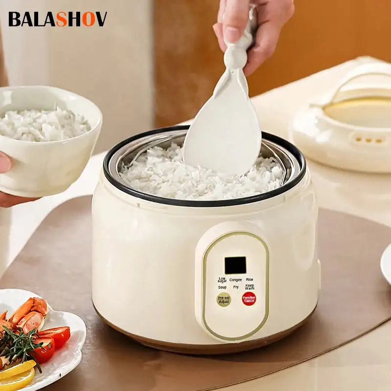 1.8L Mini Rice Cooker Nonstick Inner Pot For 1 To 2 People