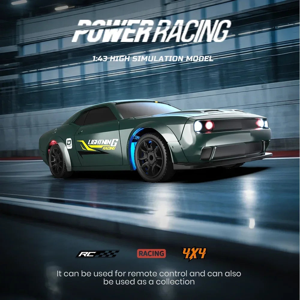 1/43 RC Car 4x4 2.4G Remote Vehicle RTR &ndash; LED Lights