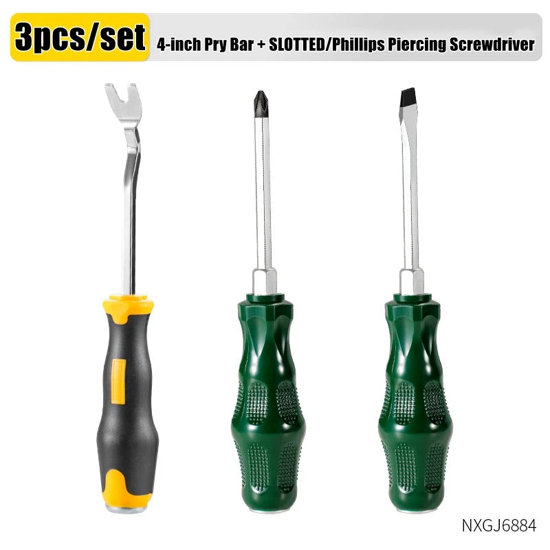 Auto Clip Pliers Car Fastener Trim Rivet Removal Tool Kit for Door Panel &amp; Upholstery 3pcs 1