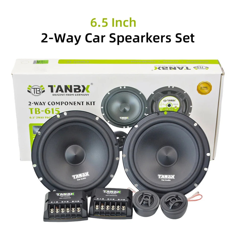 6.5 Inch Car Speakers 2 Way 180W Max Universal Full Range
