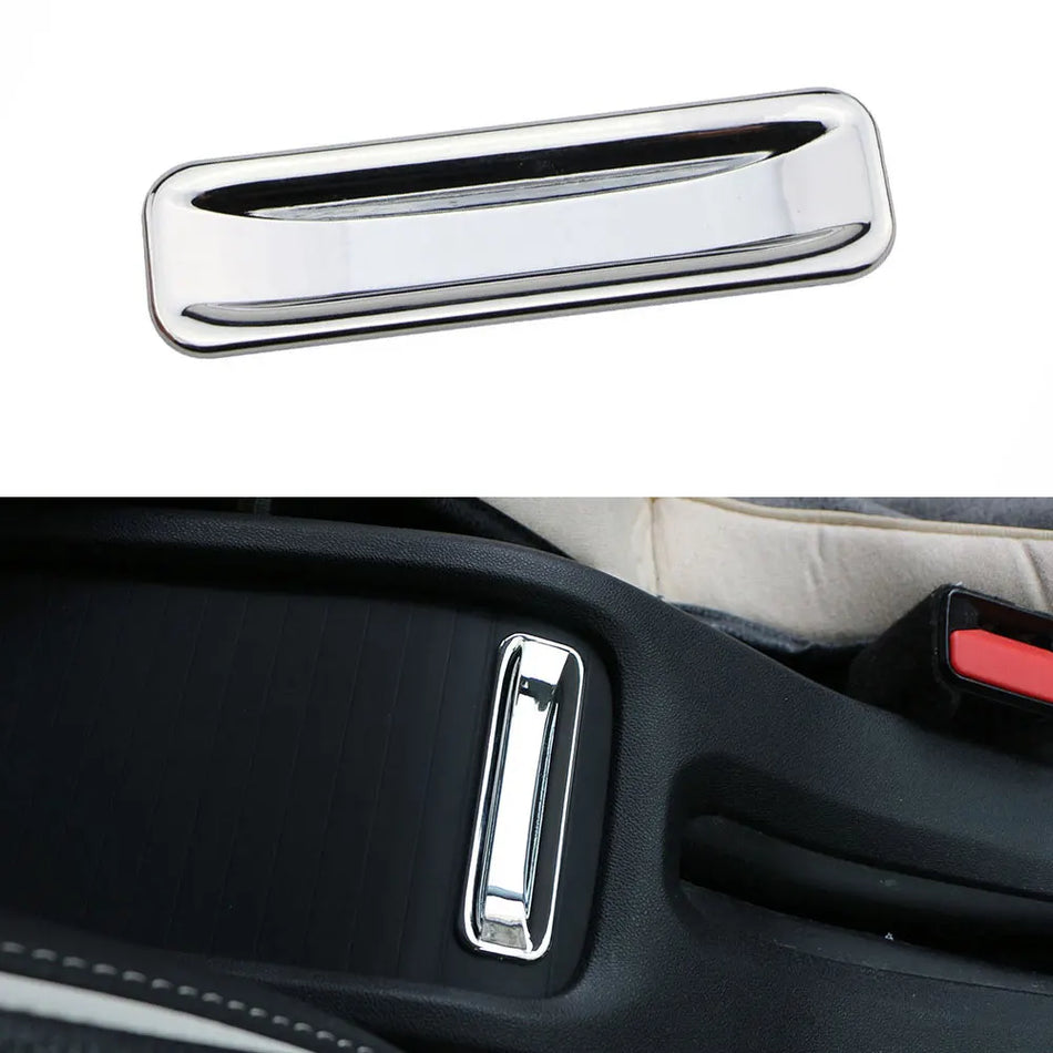 Κάλυμμα Κουτιού Υποβραχιόνιου Peugeot 2008 με Ανοιχτή Λαβή και Διακόσμηση με Παγιέτες, ABS Ασημί