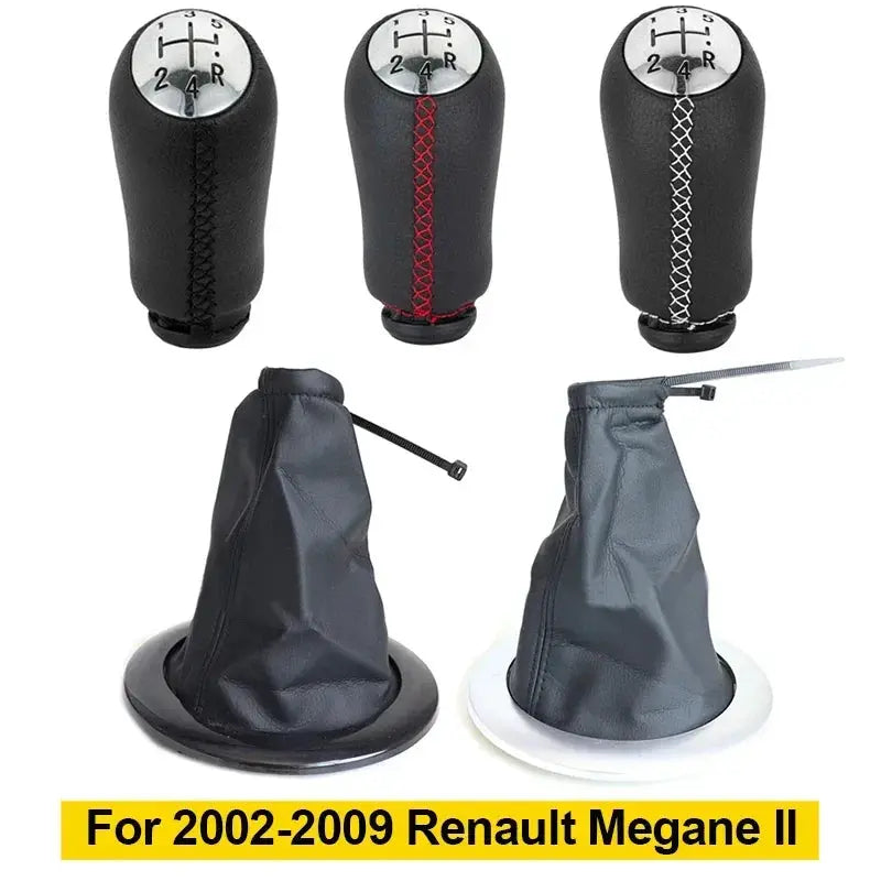 Gear Shift Gaiter Cover with PU Leather for Renault Megane 2 MK2 2002-2009 by InterCyprus Trading Ltd