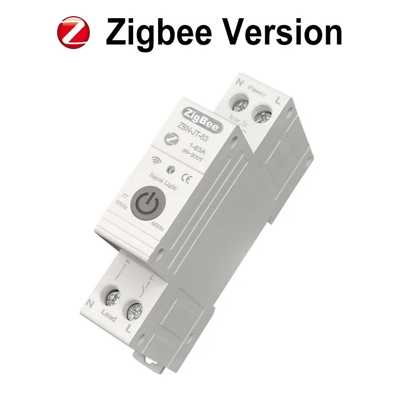 Tuya Smart WiFi/ZigBee Circuit Breaker with Energy Monitoring and Timer Zigbee Version