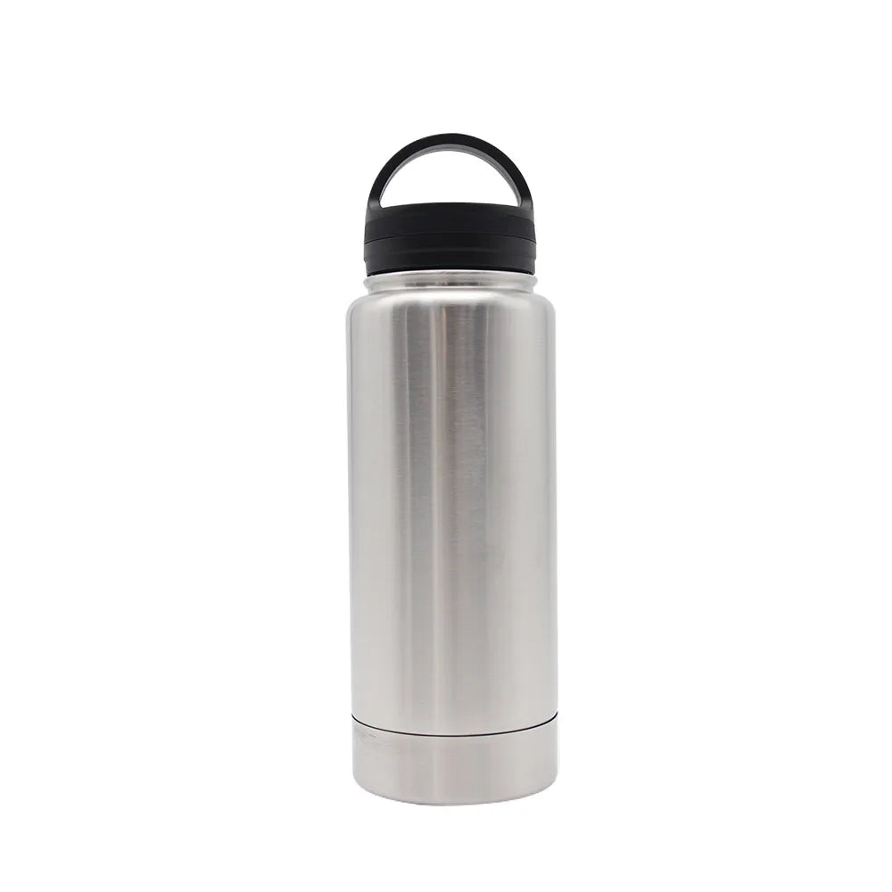 Stainless Steel Hidden Tumbler Stash &ndash; Secret Compartment Silver A