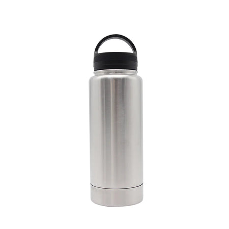 Stainless Steel Hidden Tumbler Stash &ndash; Secret Compartment Silver A