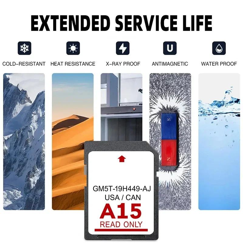 Ford A15 Sync2 Navigation SD Card 32GB - Updated 2024 Maps