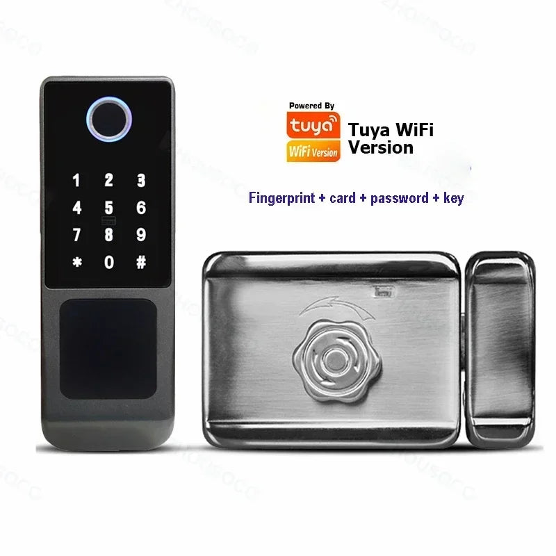 ZhouSoco Smart Fingerprint Waterproof Door Lock with Bluetooth &amp; WiFi Control B-1