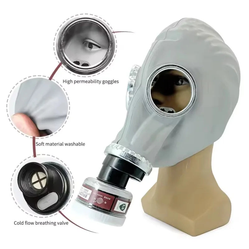 AnruiGe Chemical Gas Rubber Mask &ndash; Superior Protection for Spray Painting