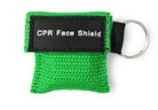 CPR Resuscitator Mask &ndash; Portable Emergency Aid Tool green