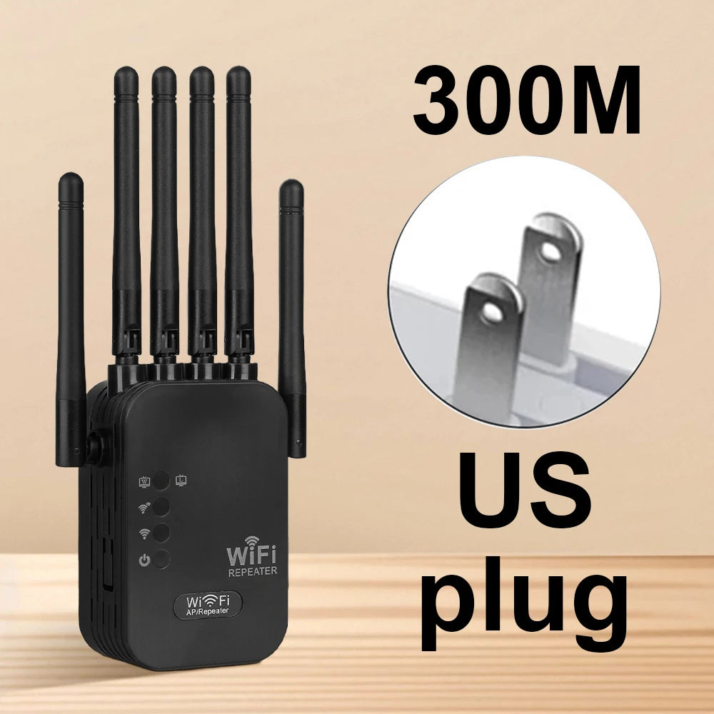 Magecam 2.4G/5GHz WiFi Extender &ndash; Fast 1200Mbps Signal 300Mbps US Plug