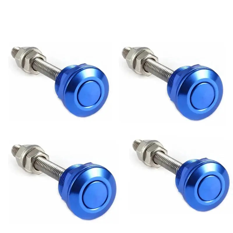 22mm 1Pc/4Pcs Universal Car Push Button Bonnet Hood Pins Kit Aluminum Quick Release Latch Bumper License Plate Lock Clip by InterCyprus Trading Ltd