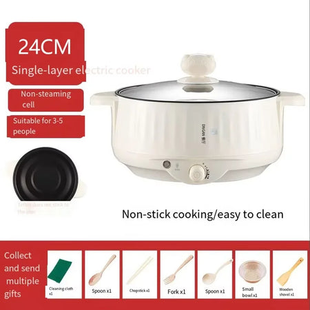 Electric Cooking Pot - Rice Cooker &amp; Wok 24CM single layer EU
