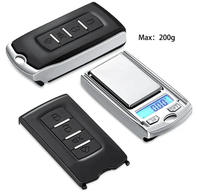 Protable Car Key Shape Gram Scale &ndash; 0.01g Precision Max 200g