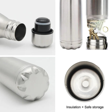 Secret Hidden Safe Water Bottle &ndash; Diversion Stash For Cash