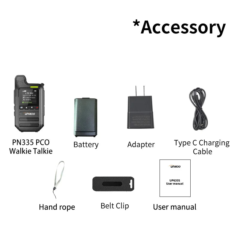 Unikoo PN335 POC Walkie Talkie &ndash; Long Range 5000km Communication