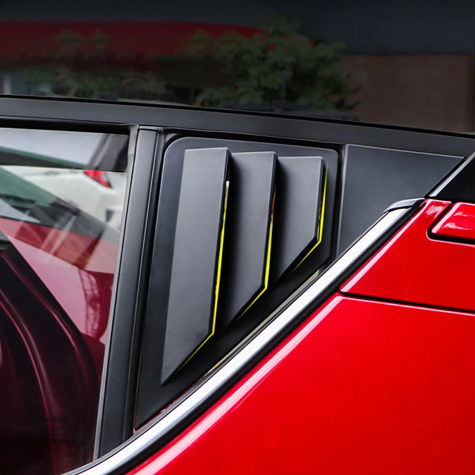 Διακοσμητικά Ρολά Τριγώνου Πίσω Παράθυρου για Toyota C-HR 2016-2022 Ανθεκτικά Πλαστικά Σετ 2