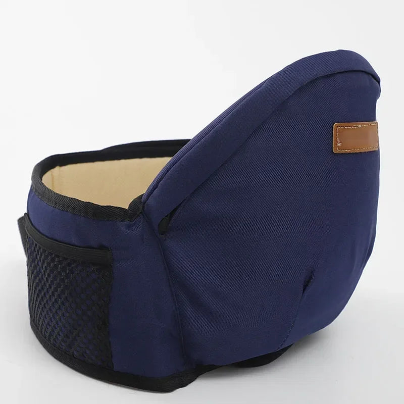 Multicolor Baby Carrier Waist Stool with 45&deg; Sling Hold | Infant Hip Seat Navy