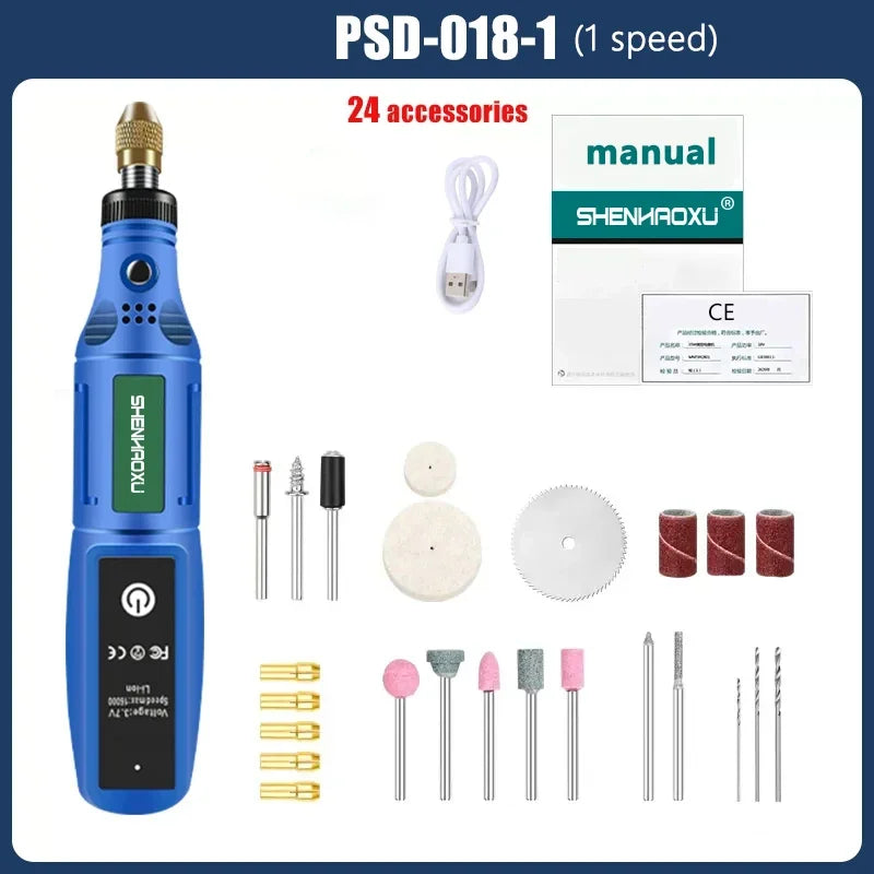 SHENHAOXU Mini Electric Grinder with USB Charging and Adjustable Speed PSD-018-1-group1