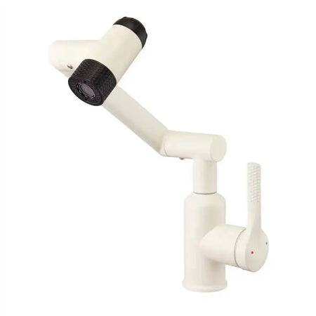 4 Modes Basin Faucet &ndash; Desk Mounted Hot Cold Rotation WHITE / CHINA / include 60cm hose