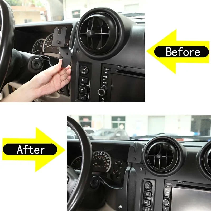 Držák mikrofonu Walkie Talkie černý pro Hummer H2 2003 2007