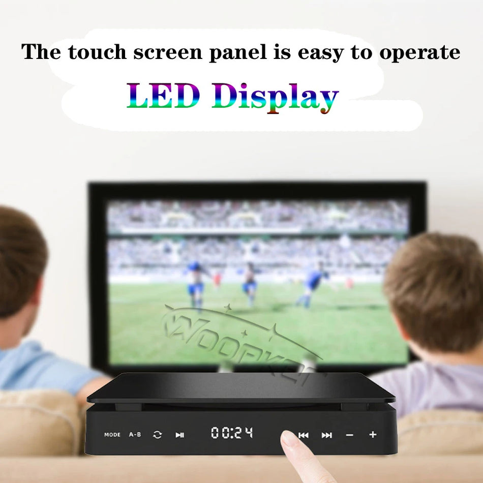 Woopker KC-708 Portable DVD Player with 1080p HD, USB &amp; AV Connectivity