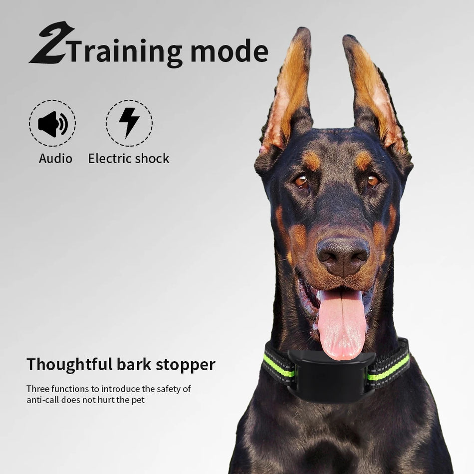 Electric Anti Bark Collar - USB Rechargeable Beep and Shock