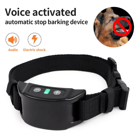 Electric Anti Bark Collar - USB Rechargeable Beep and Shock