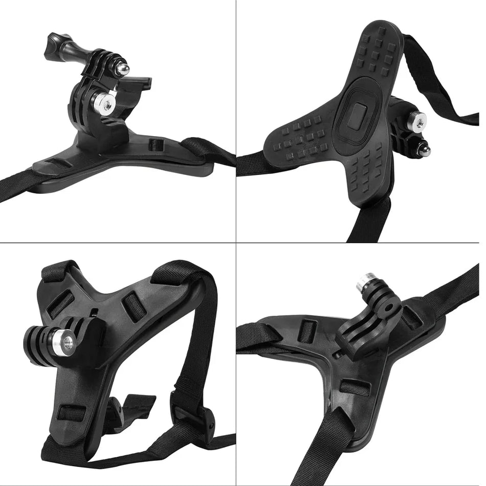 Motorcycle Helmet Chin Strap Mount for GoPro &amp; Action Cameras | Secure &amp; Compatible