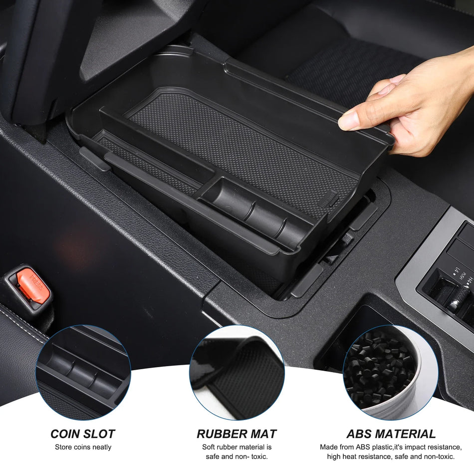 ABS черный центральный подлокотник-консоль для Toyota Prado LC250