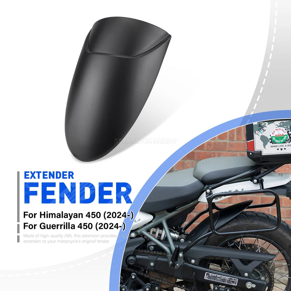Himalayan 450 Guerrilla 450 Rear Fender Mudguard With Splash Guard Extension, Weatherproof Protector