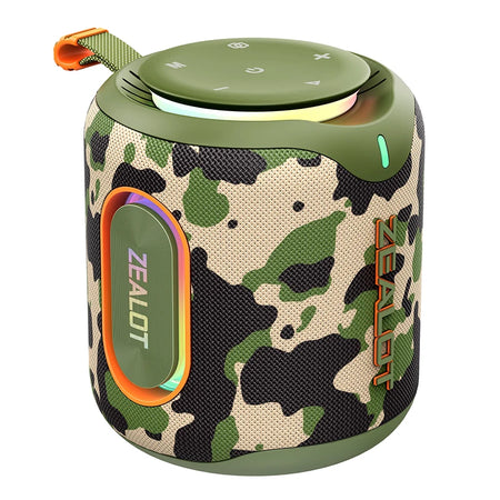 ZEALOT-M1 Bluetooth Speaker &ndash; IPX6 Waterproof Dustproof Camouflage