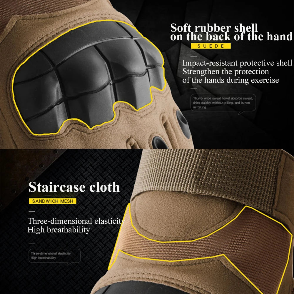 Tactical Touchscreen Gloves &ndash; Palm Padding And Hard Shell