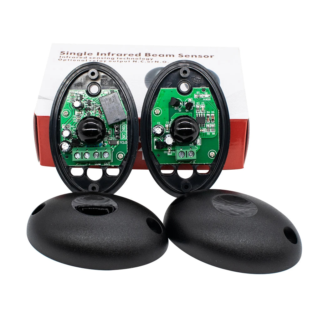 DC/AC 12-24V sensor alarm infrared beam sensor photocell 15m detect range waterproof IP55 photocell automatic gate door safety Default Title