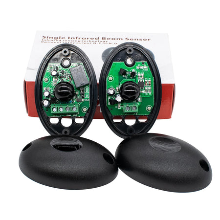 DC/AC 12-24V sensor alarm infrared beam sensor photocell 15m detect range waterproof IP55 photocell automatic gate door safety Default Title