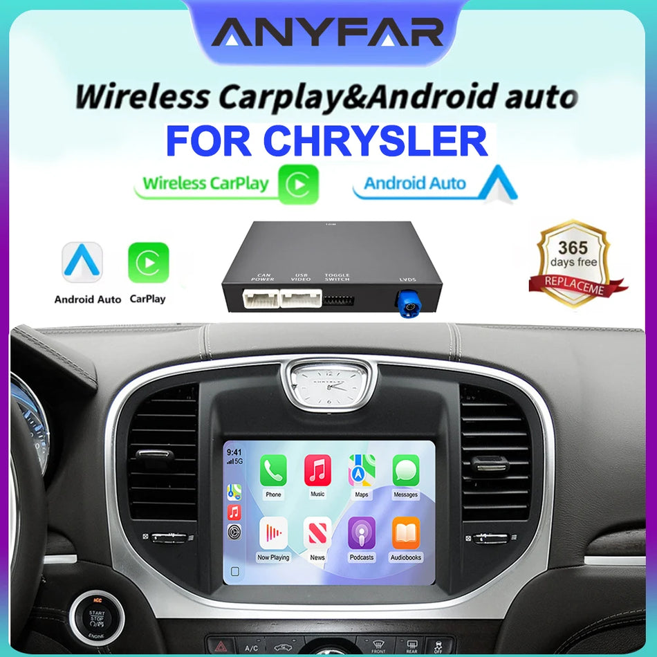 Chrysler 300 2011-2016 Trådløs CarPlay med Android Auto Retrofit Kit