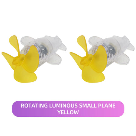 Wind Powered LED Motorcycle Strobe Lights &ndash; Creative Safety Decoration YELLOW 2PCS