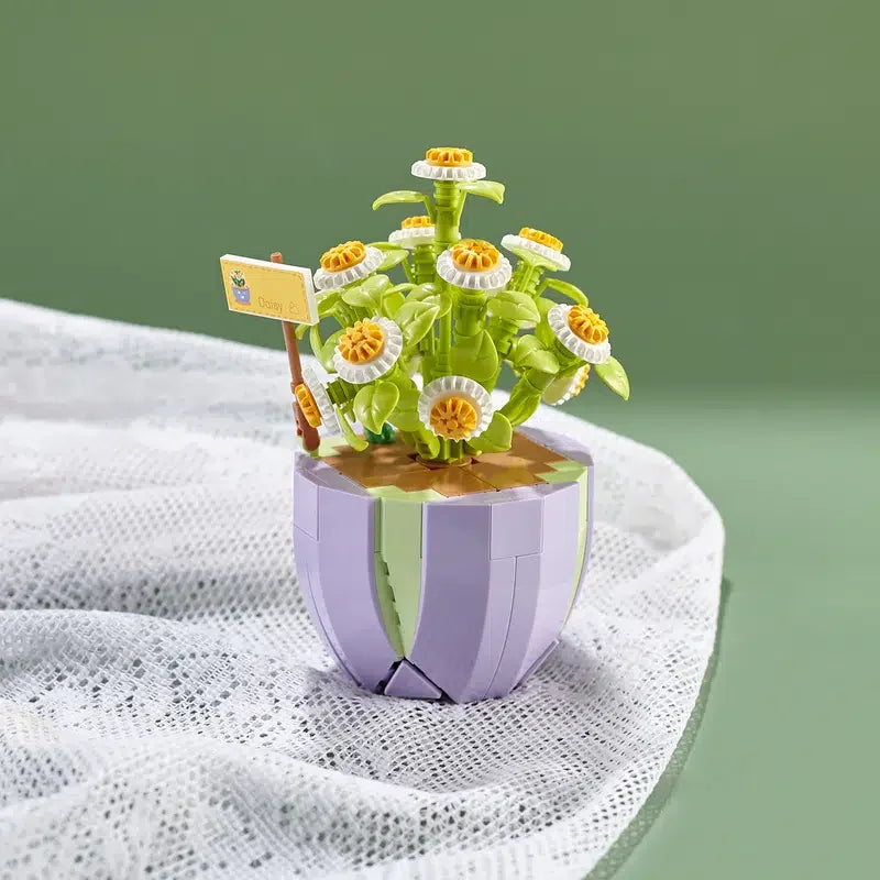 Building Block Bouquet 3D Model &ndash; Creative Home Decoration