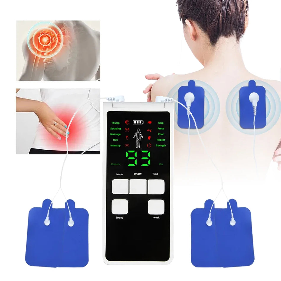 8-läges låg frekvens pulsmassagerare för nacke och axlar
