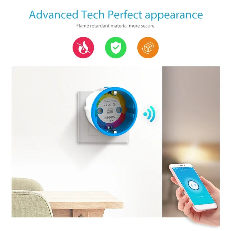 Priză Inteligentă Z-Wave Plus pentru Control Automatizat al Smart Home